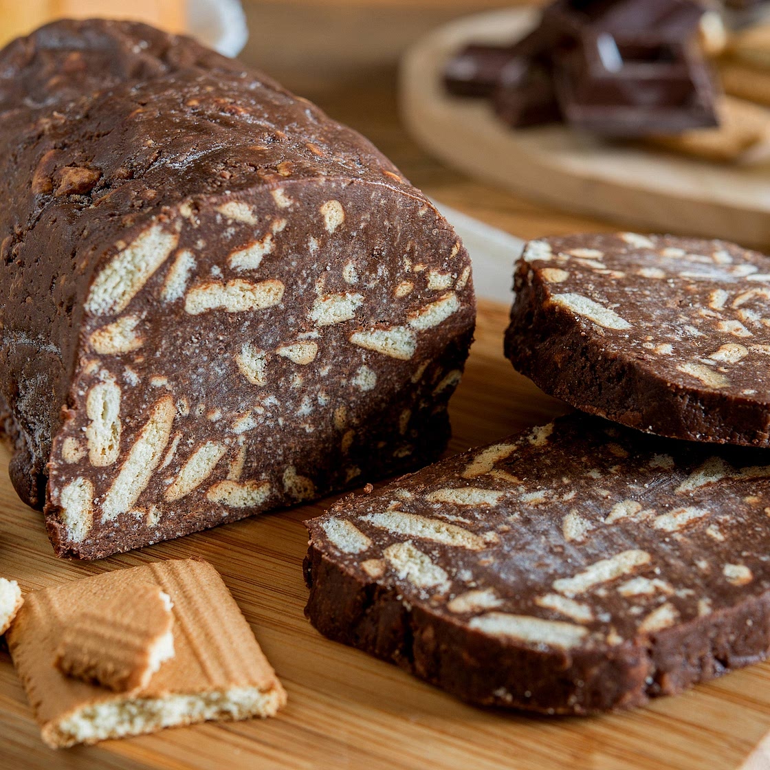Salame de Chocolate Caseiro