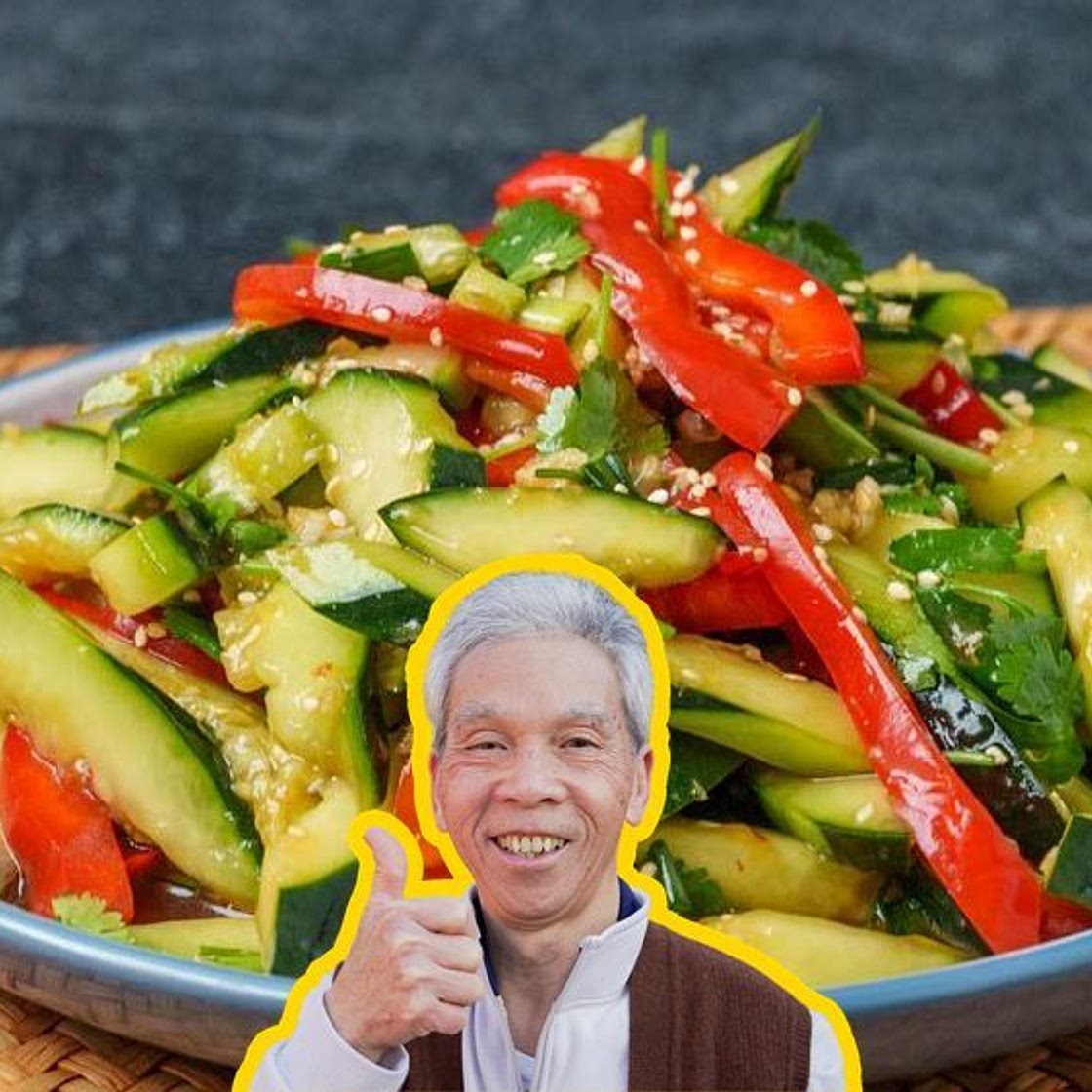 Dad's Smashed Cucumber Salad: The Chinese Restaurant Way