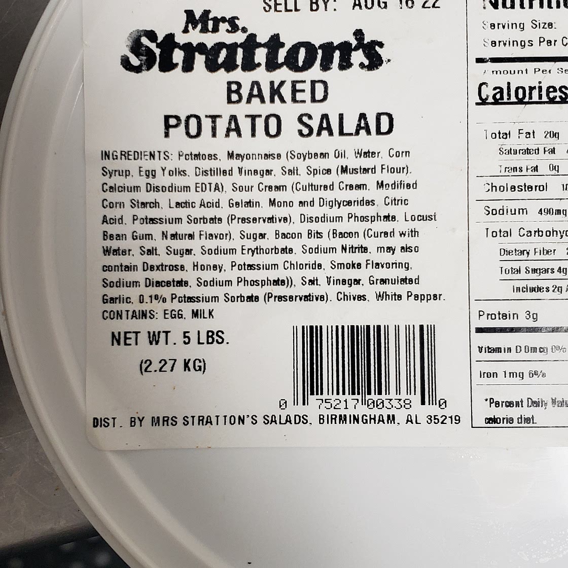 Dupe Mrs. Stratton's Baked Potato Salad