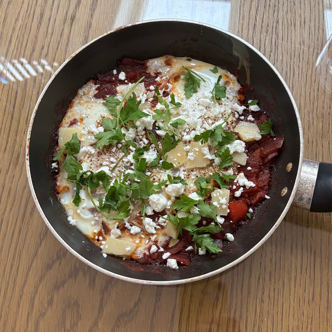 Middle Eastern Shakshuka / Shakshouka /Chakchouka