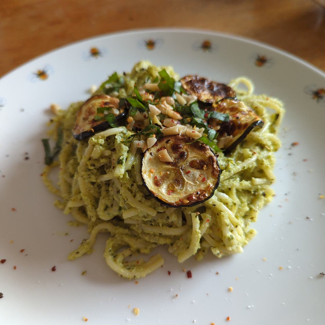 Creamy Vegan Zucchini Lemon Pasta