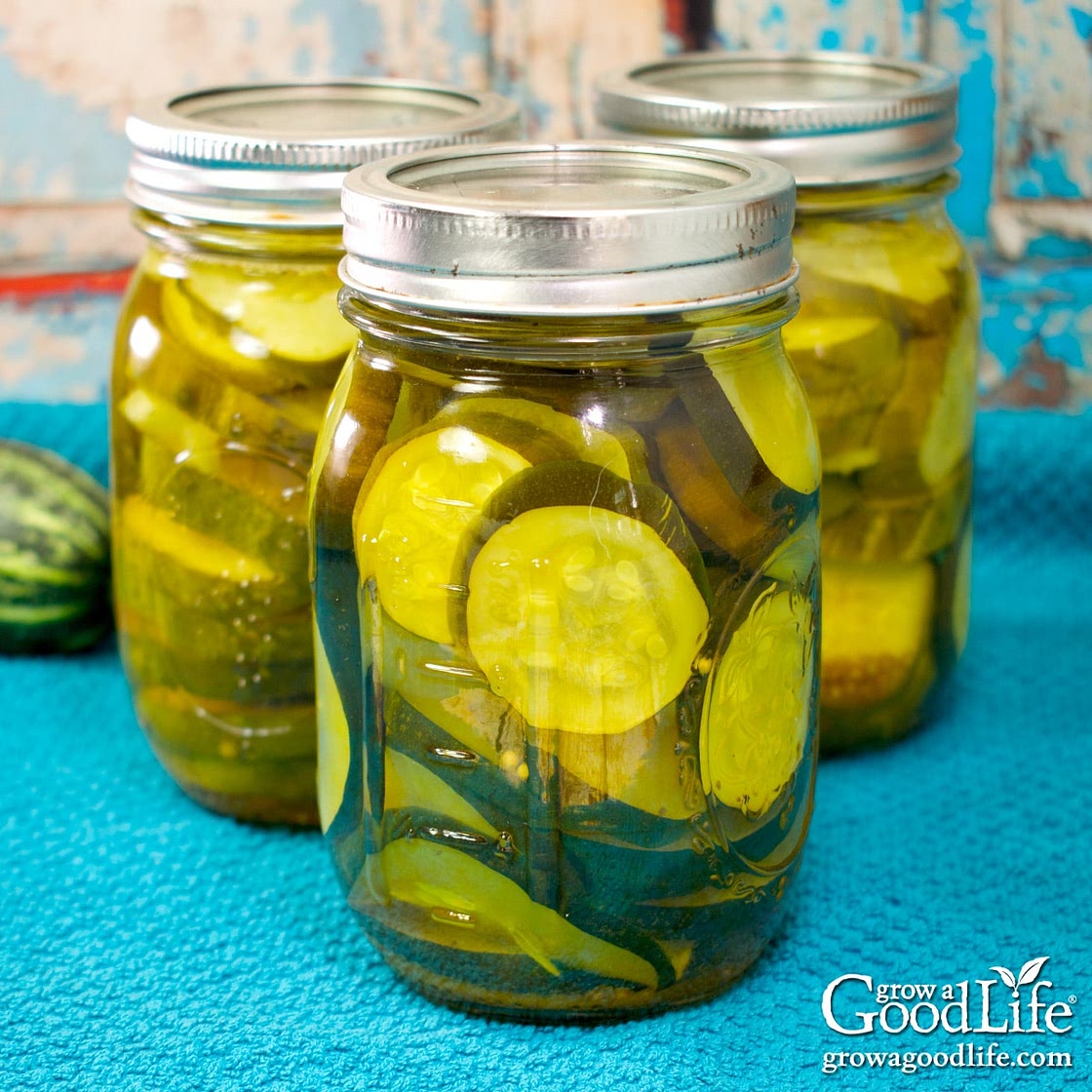 Bread and Butter Zucchini Pickles Canning Recipe