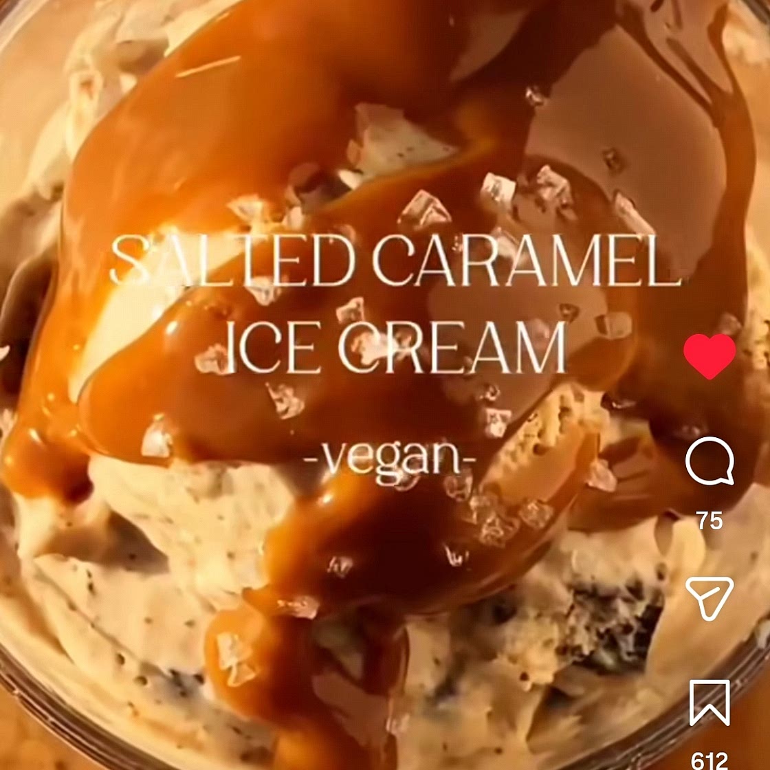 Vegan Salted Caramel Icecream