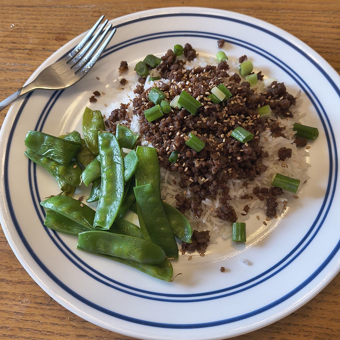 Korean Ground Beef and Rice Bowls