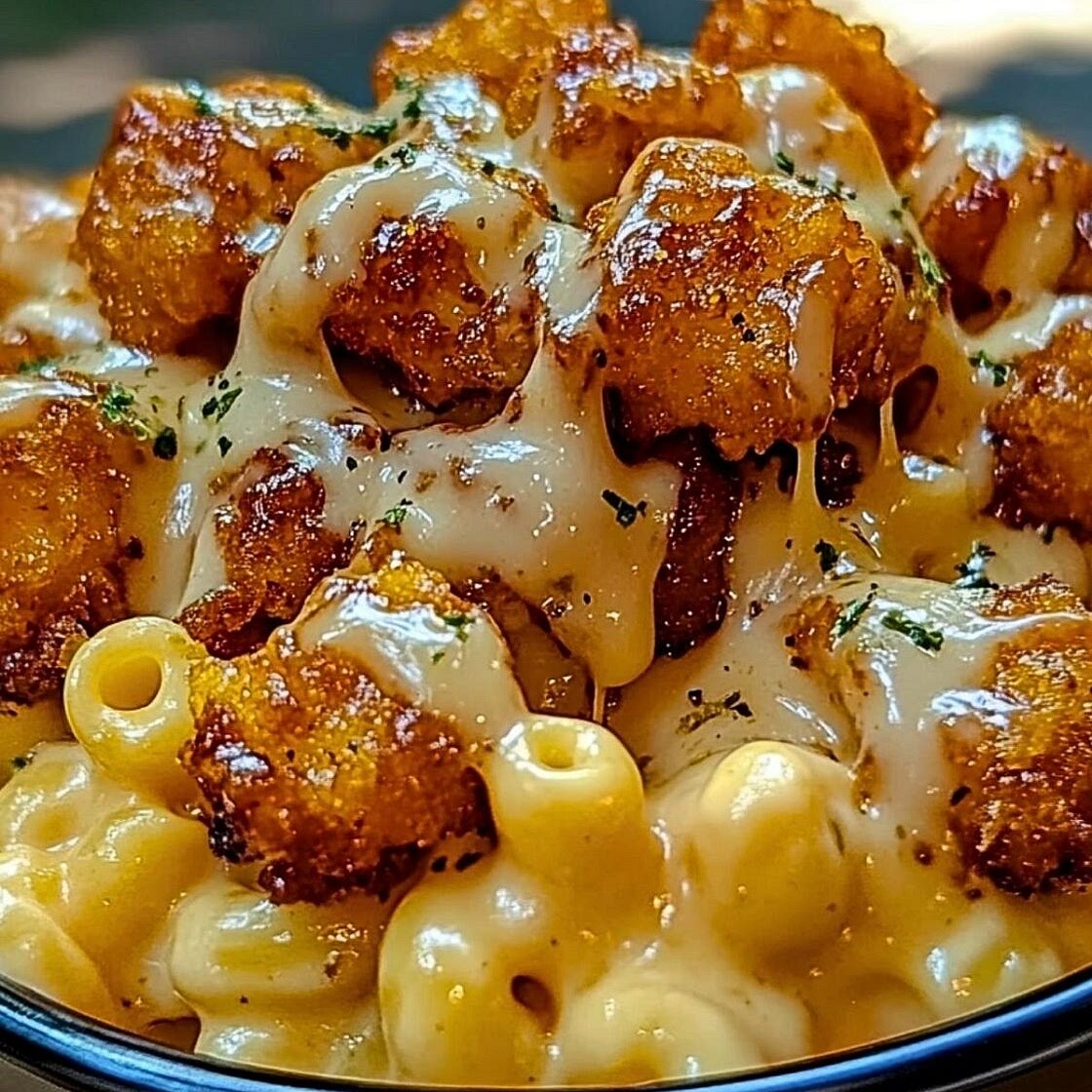Creamy Honey Pepper Chicken Mac and Cheese Delight