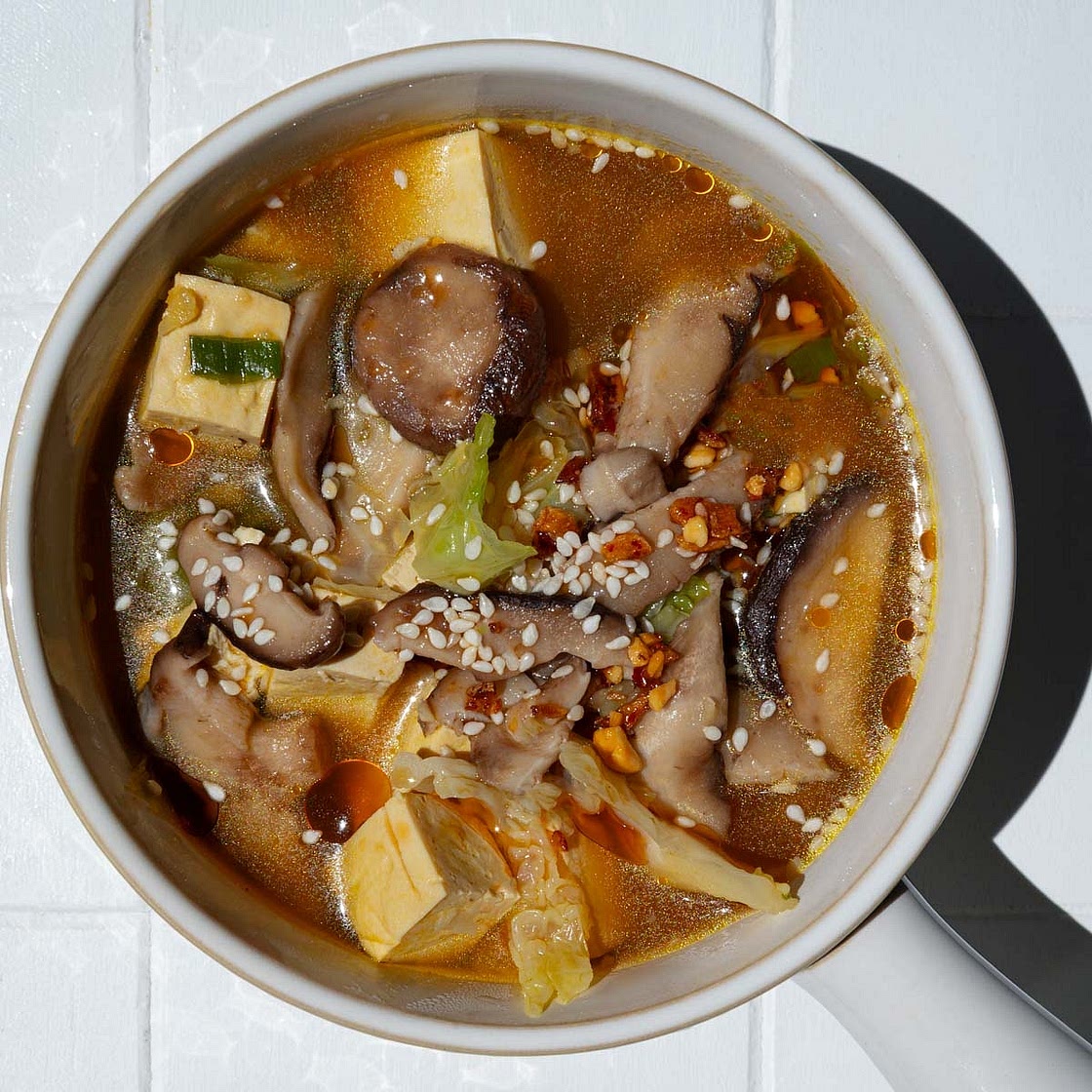 Easy Tofu Mushroom Soup (High-Protein, Freezer-Friendly)