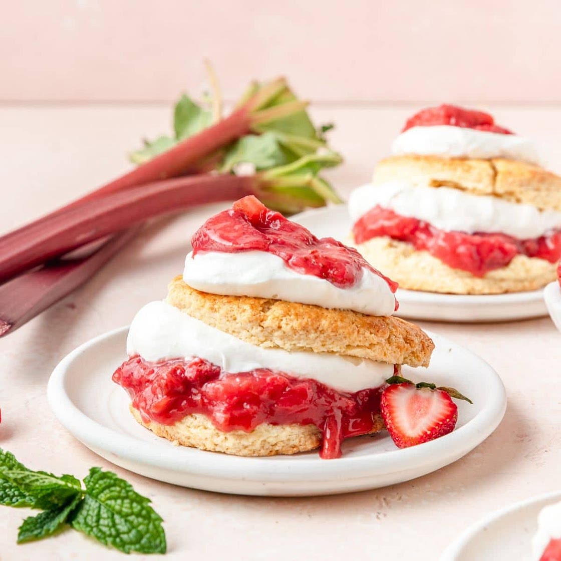 Strawberry Rhubarb Shortcake