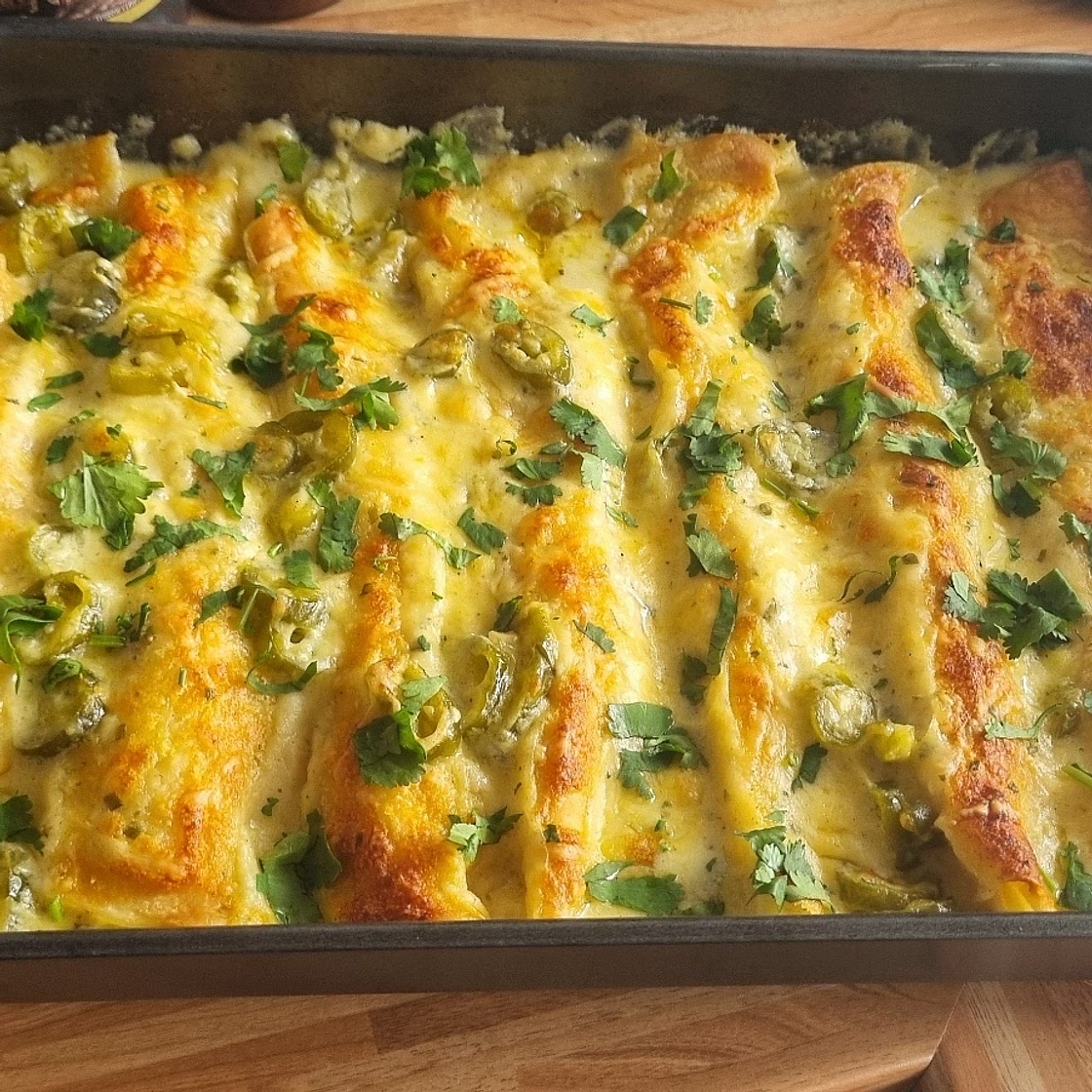 White Chicken Enchiladas