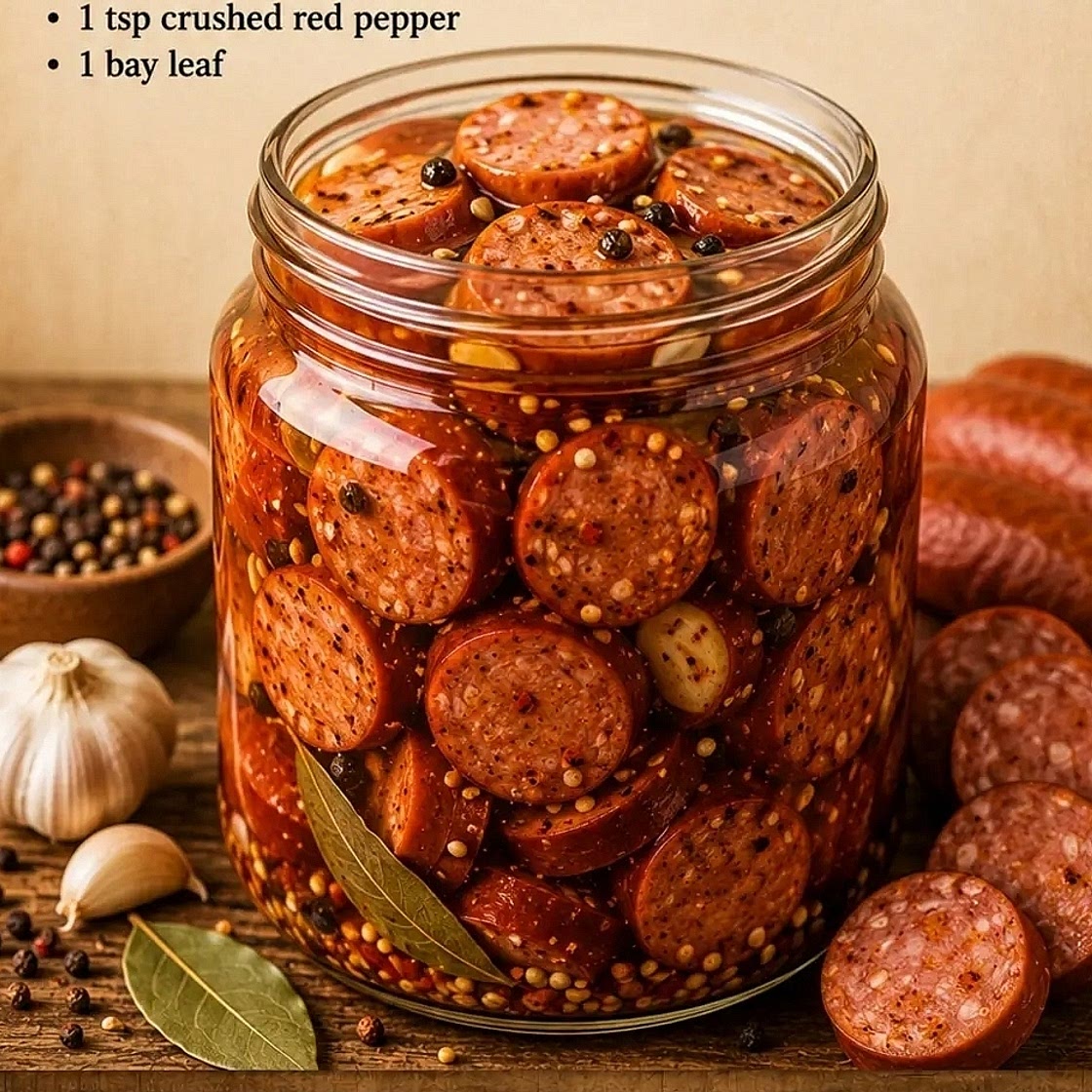 Cajun Pickled Sausage Bombs