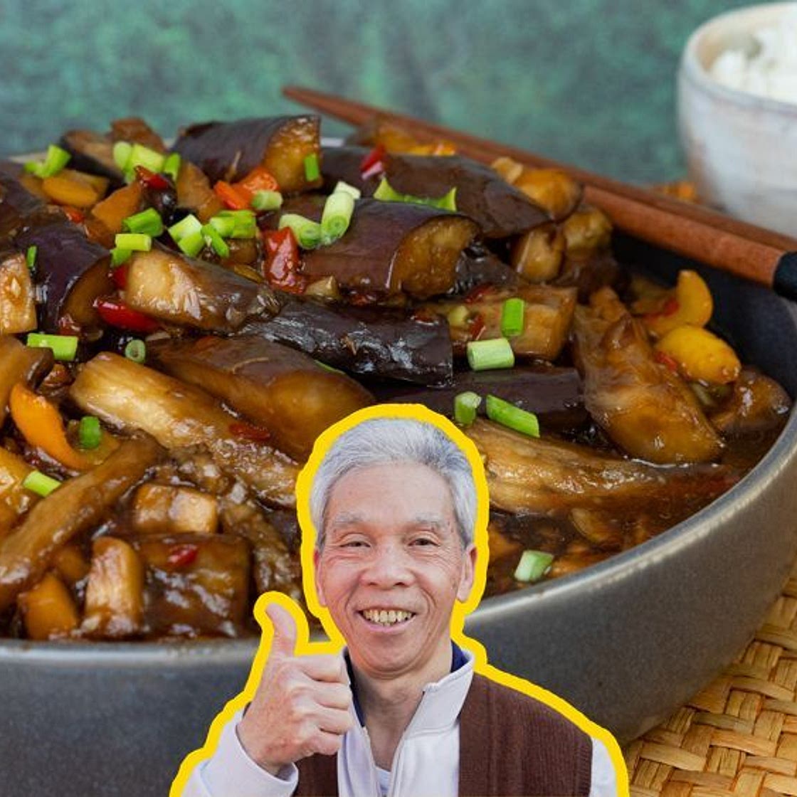 Dad's Eggplant with Garlic Sauce, Perfected Over 61 Years