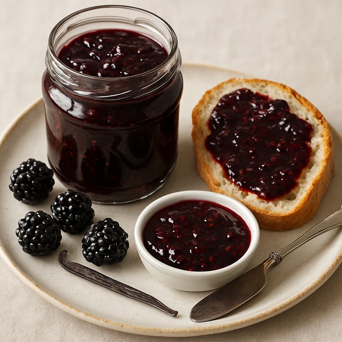 French-Style Blackberry Vanilla Jam