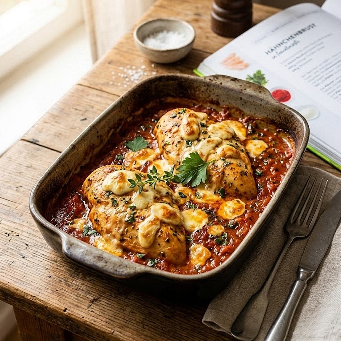 Hähnchenbrust in Tomatensauce