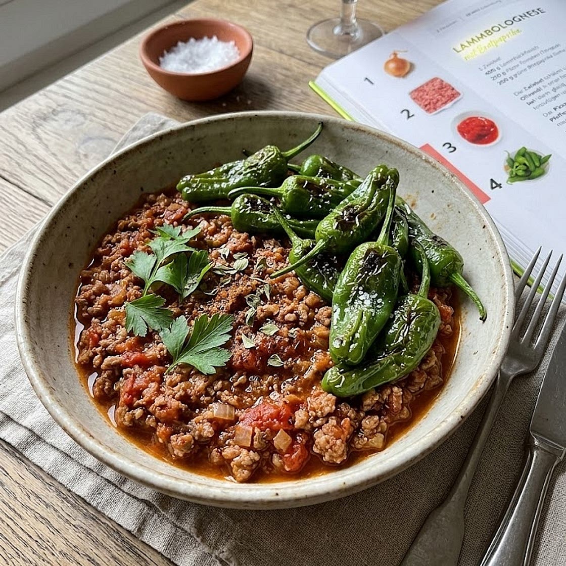 Bolognese mit Bratpaprika