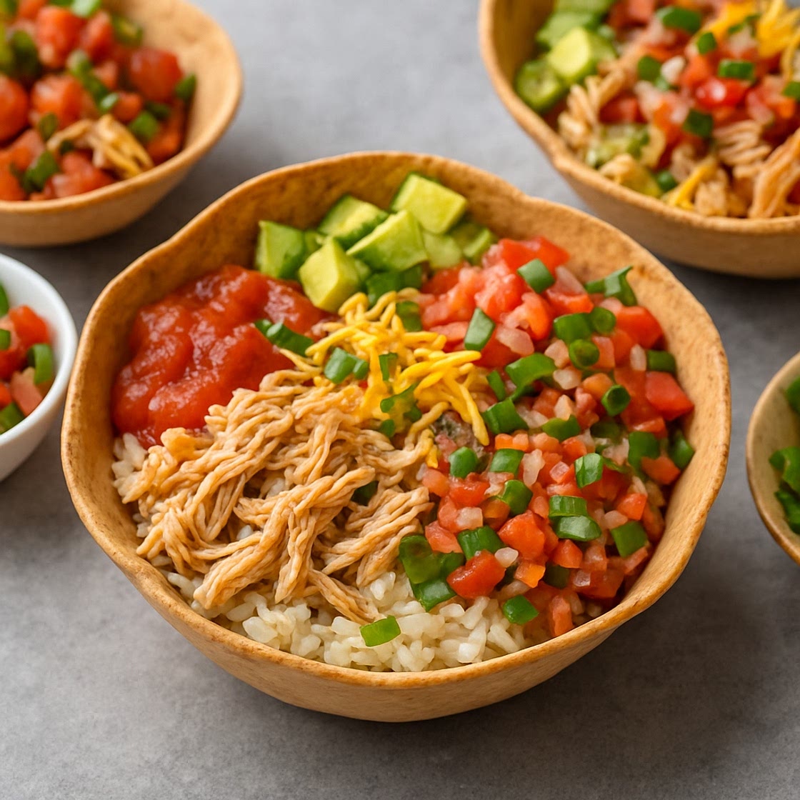 Rotisserie Chicken Taco Bowls