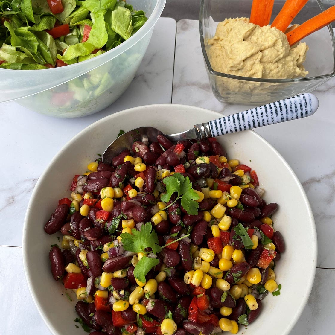 Kidney Bean and Sweetcorn Salad