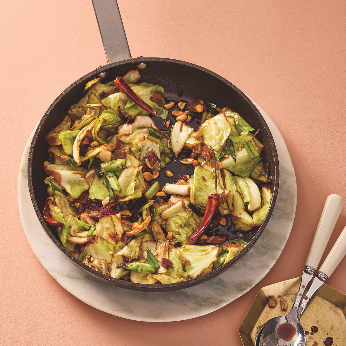 Hot and Sour Cabbage Stir-Fry