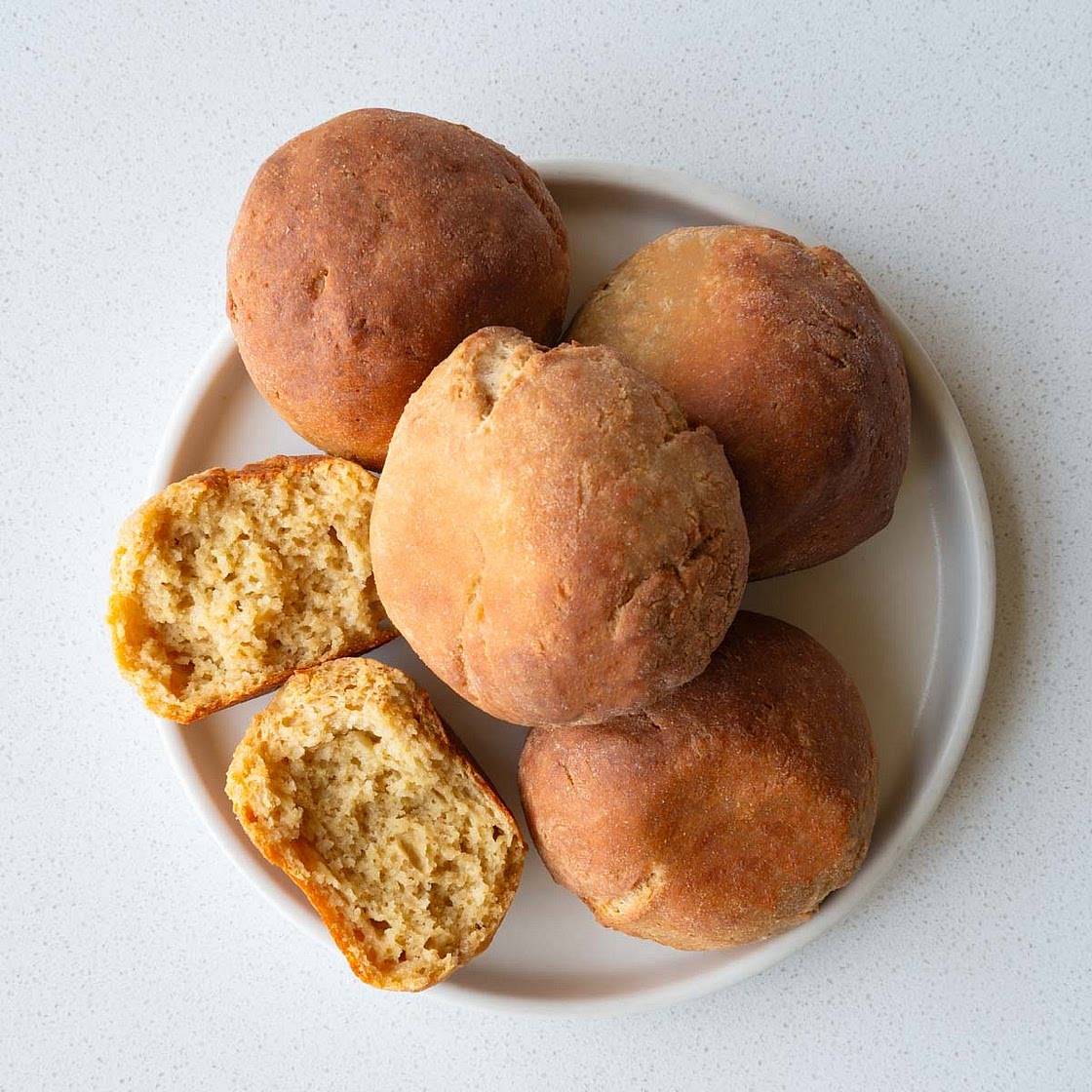 Easy High-Protein Bread Rolls (No Yeast)