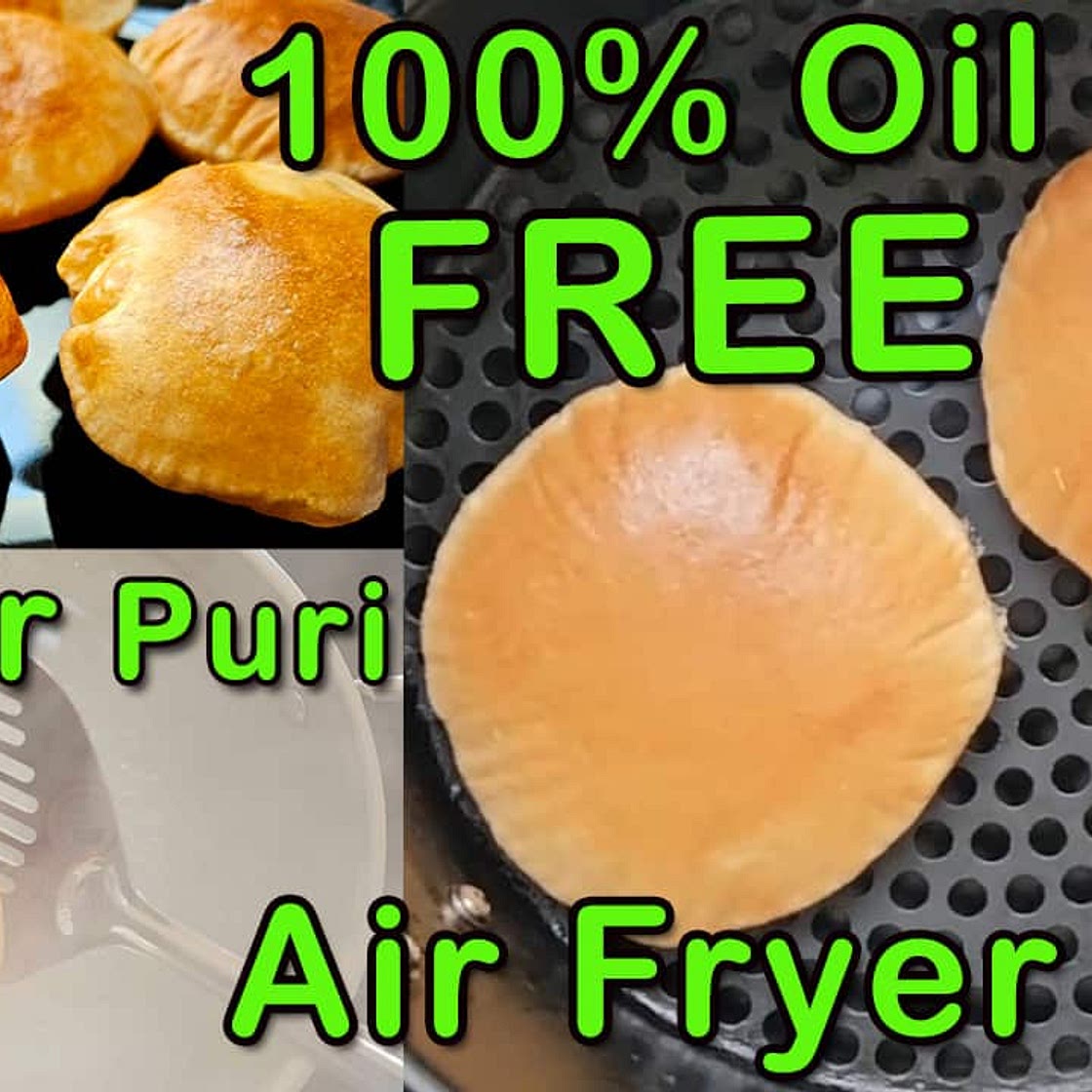 Healthy Oil-Free Puri Recipe: Air Fryer Water Puri Hack