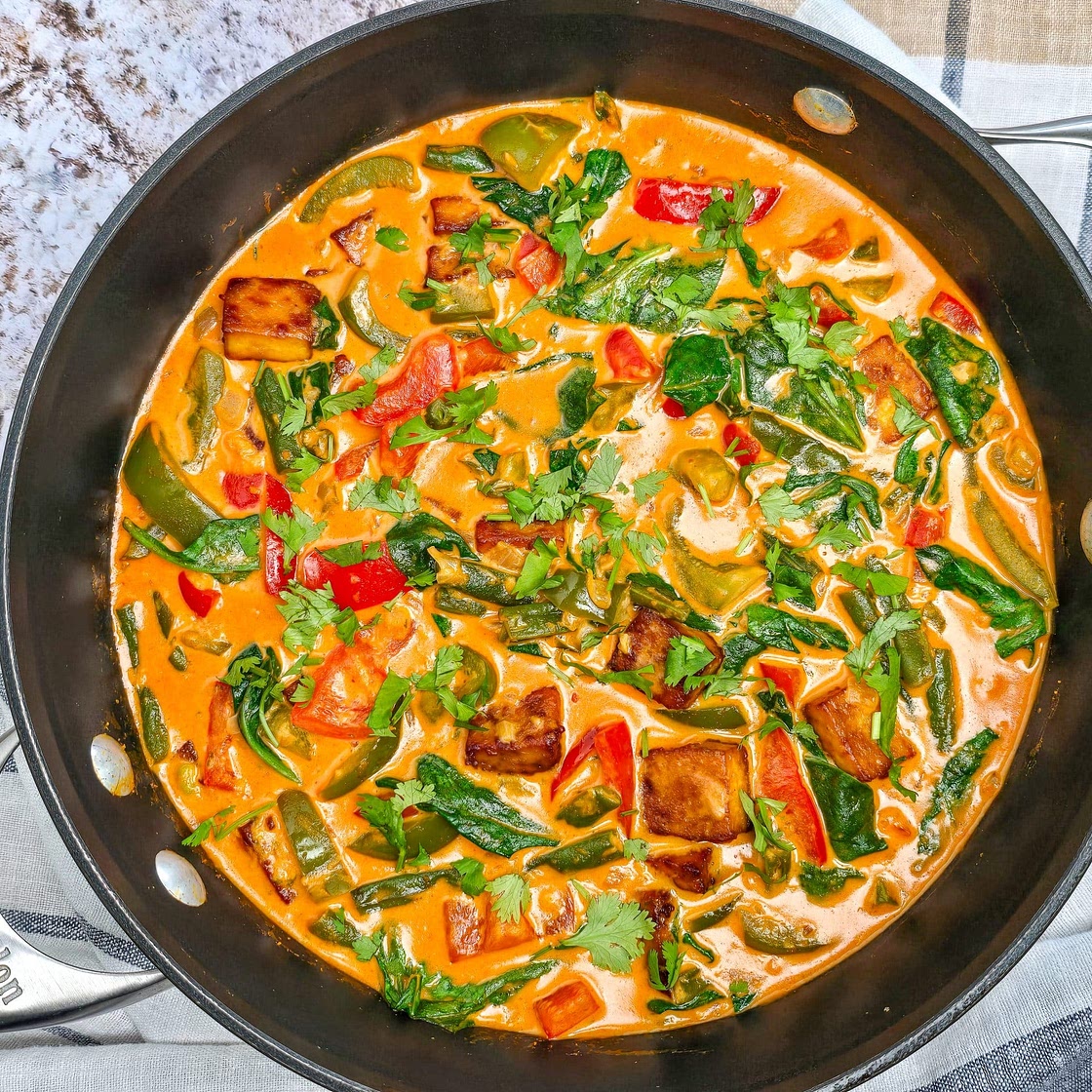 Panang Curry with Crispy Tofu