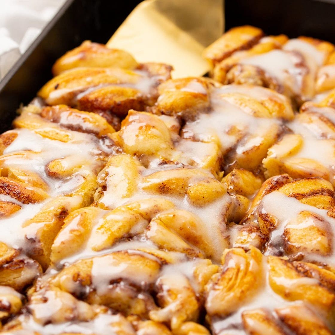 Eggnog Cinnamon Roll Casserole