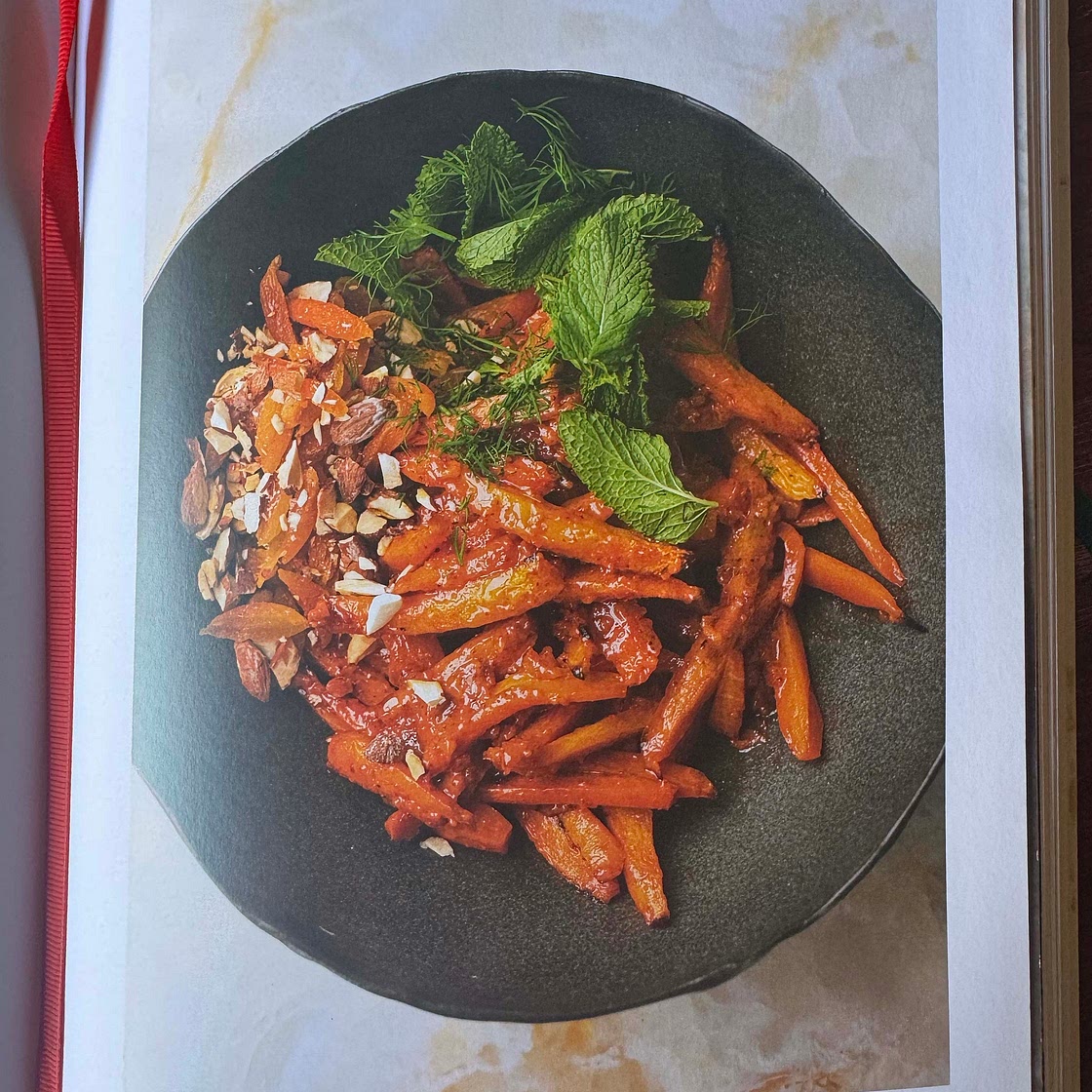 Roasted carrot salad with Chamoy 