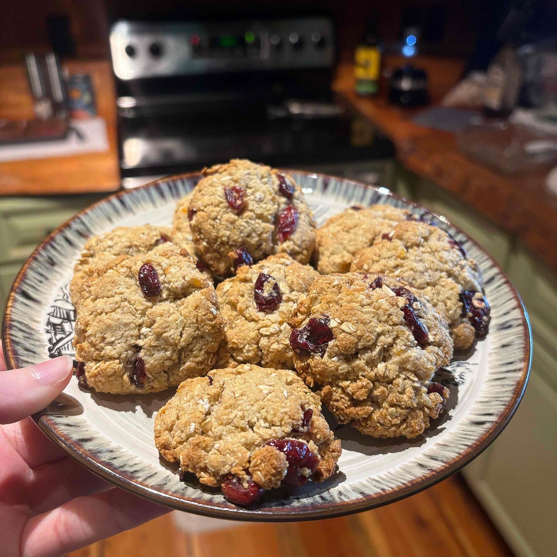 Orange Marmalade Cranberry Cookies