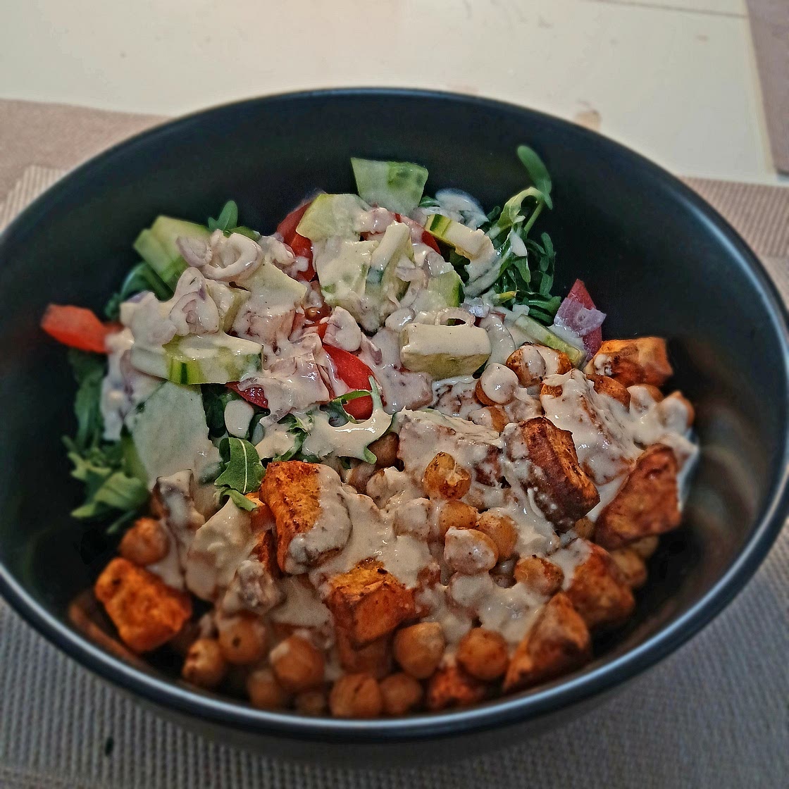 Chickpea Sweet Potato Bowl