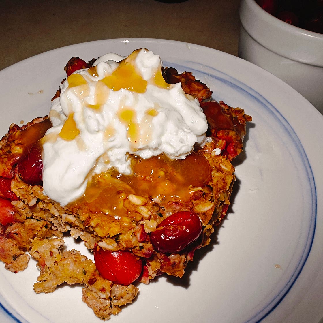 Cranberry Citrus Oatmeal Bake