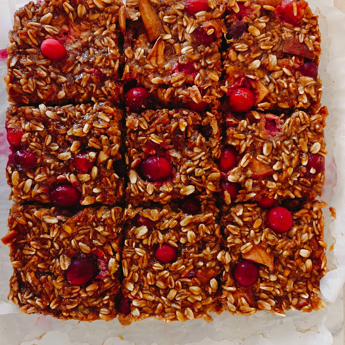 Cranberry Citrus Oatmeal Bake