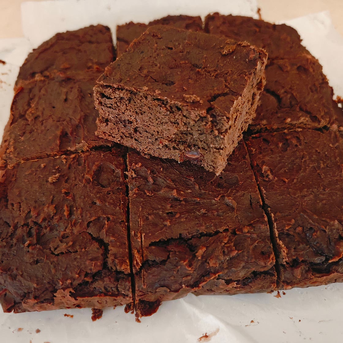 Red Bean Chocolate Brownies
