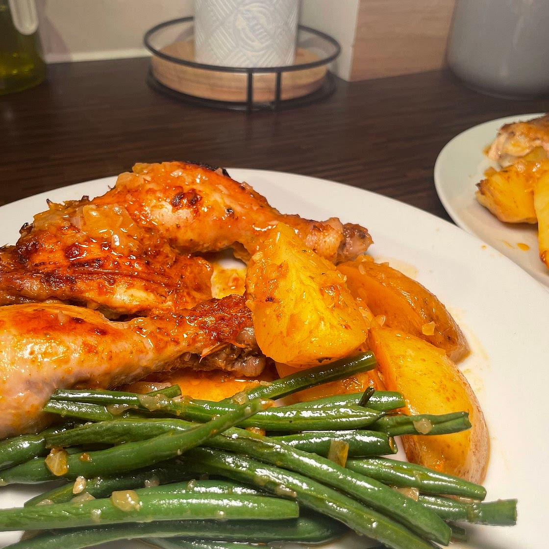 Greek lemon chicken with potatoes