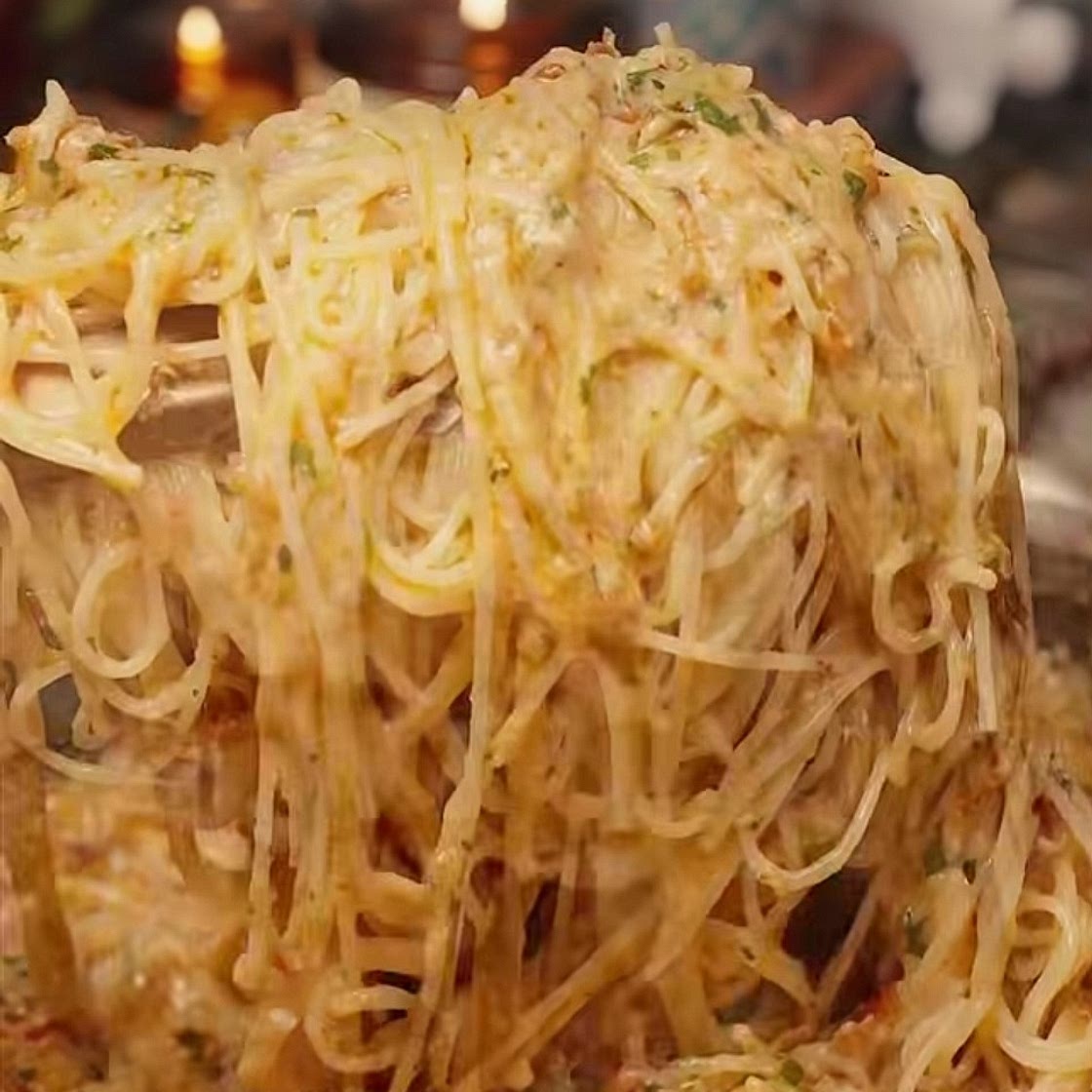 Garlic Confit Caramelized Onion Pasta