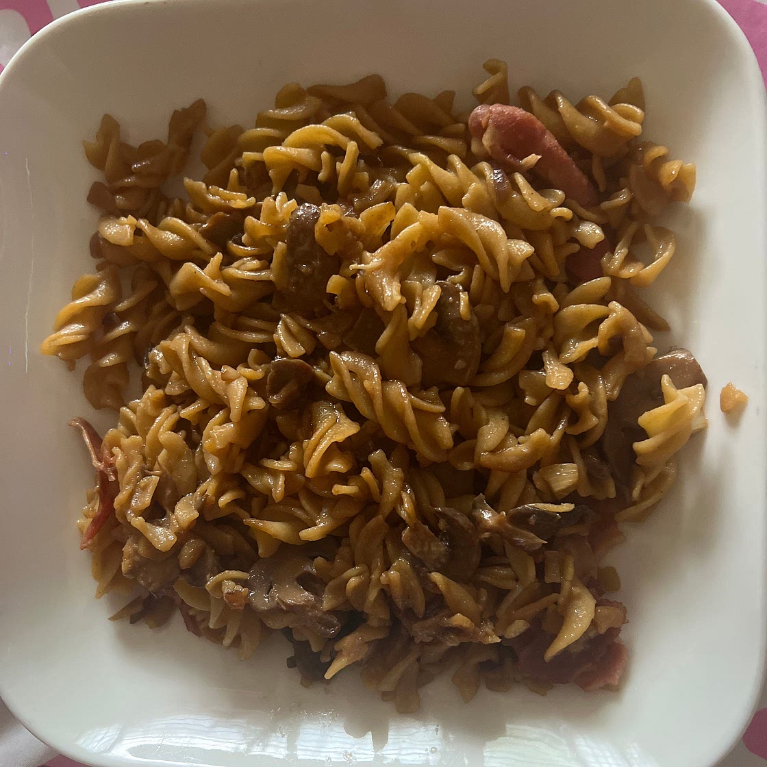 Vegan Mushroom Pasta with Spinach