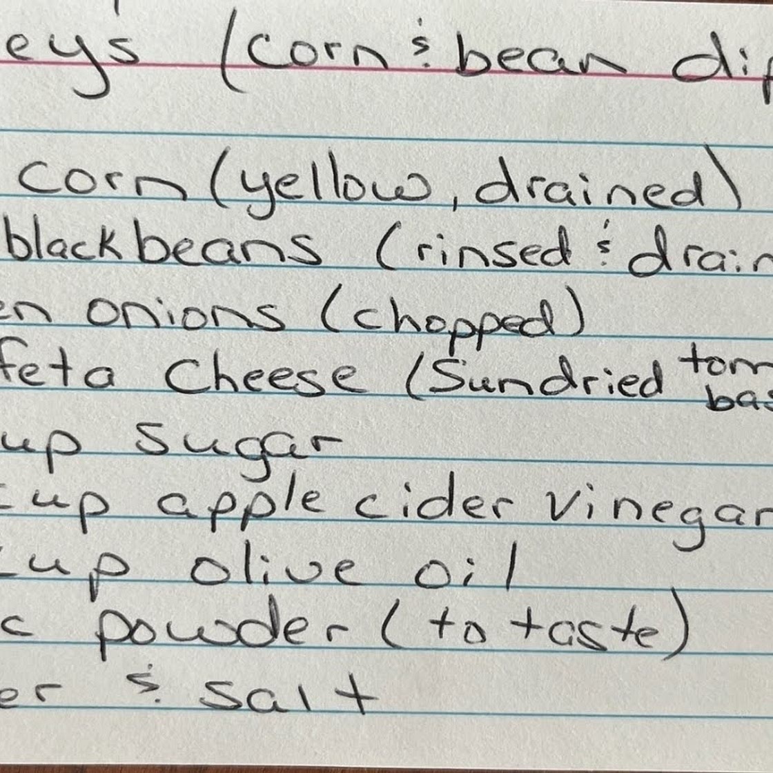 Ashley's  Corn and Black Bean Dip