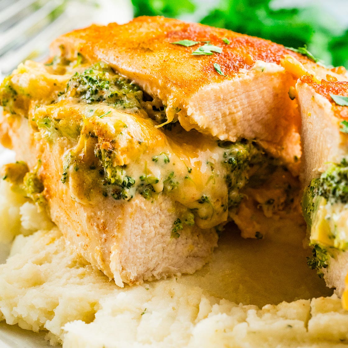 Broccoli Stuffed Buffalo Chicken Breast