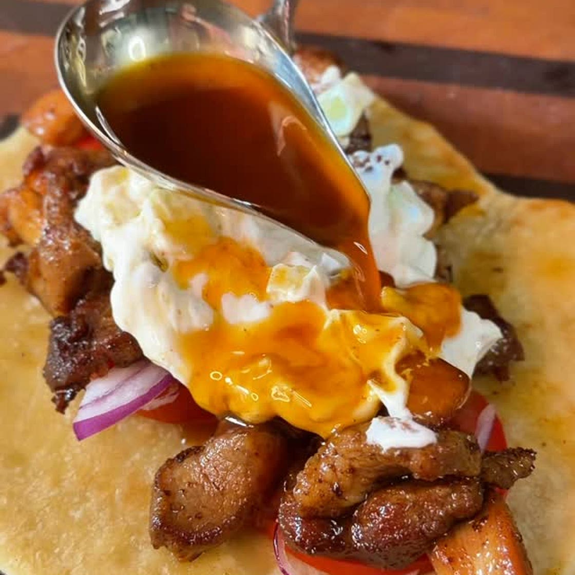 Piada con pollo Pita Gyros fatto in casa 🥩