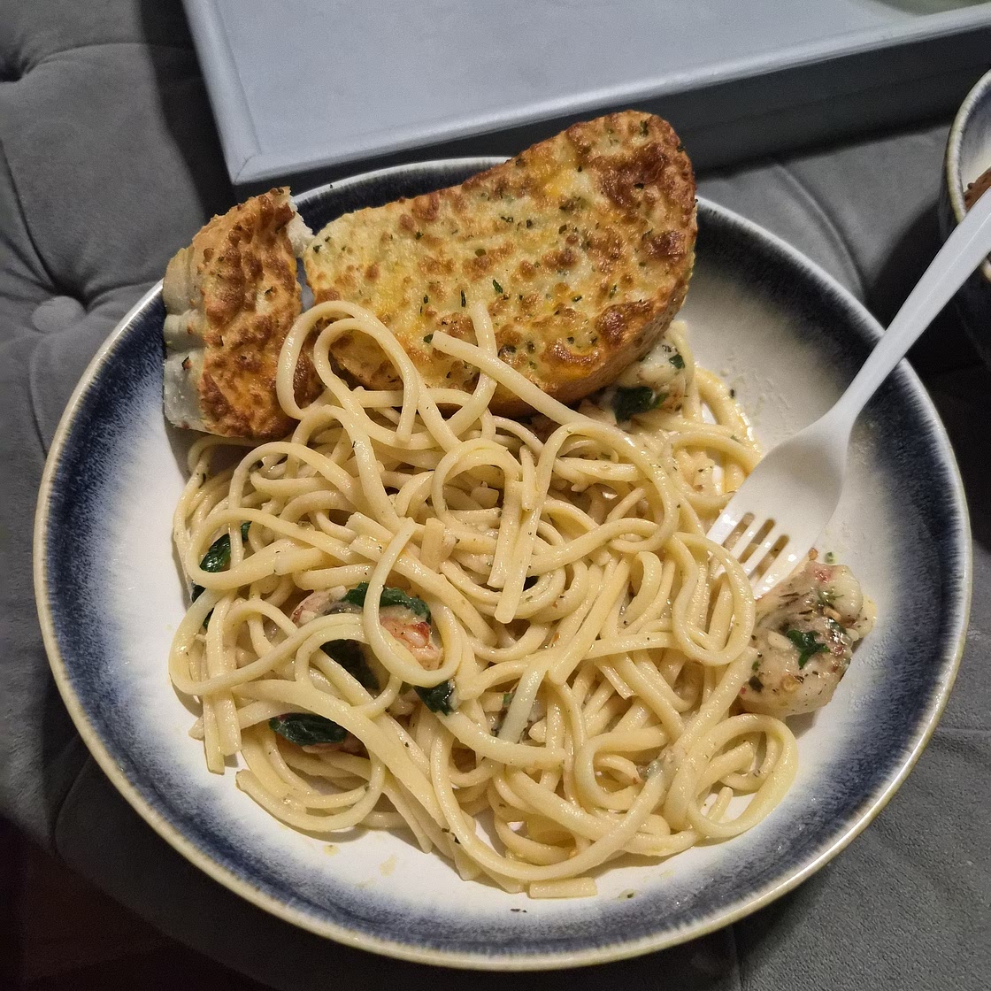 Lemon Garlic Parmesan Shrimp Pasta