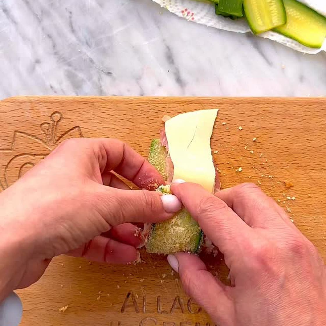 Involtini di zucchine al forno