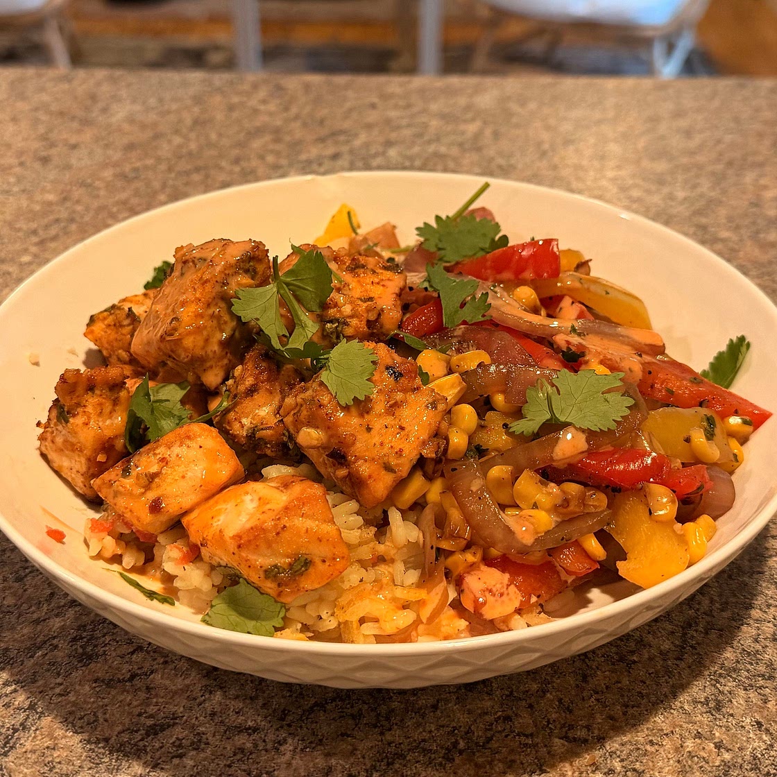 Chili Lime Salmon Bowls