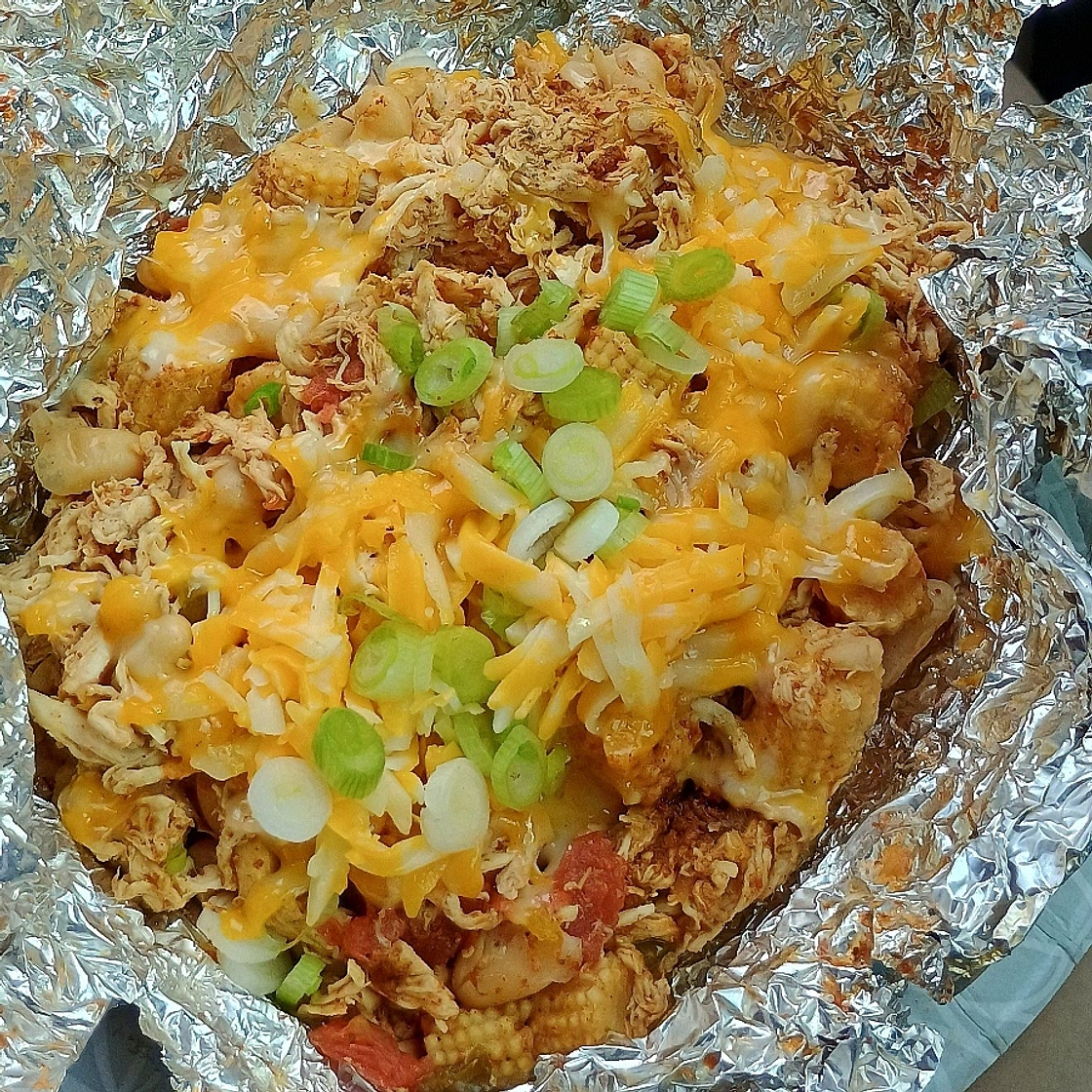 Campfire Tex Mex White Bean Chicken Packets