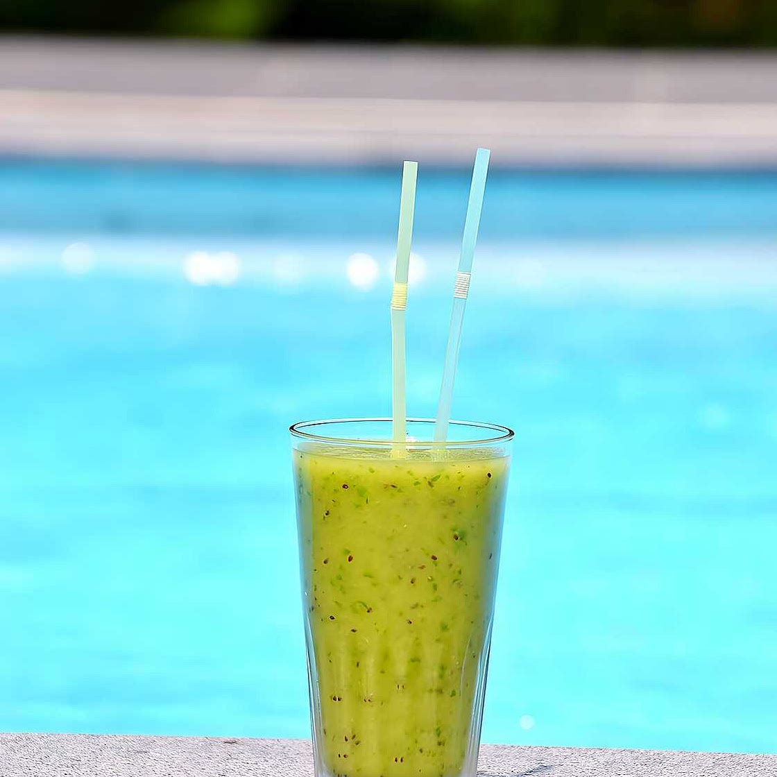 Smoothie kiwi, banane, concombre (thermogourmet)