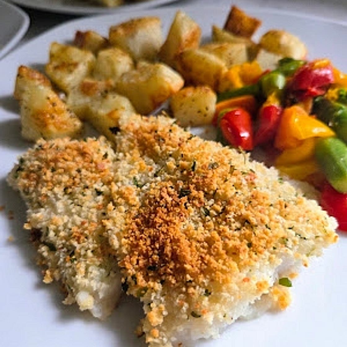 Panko Parm Crusted Cod