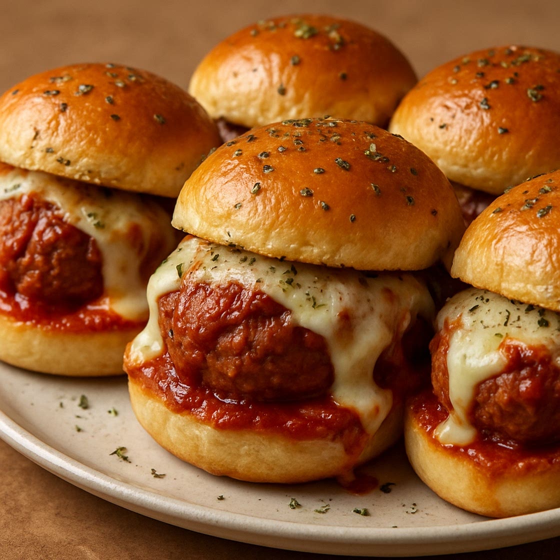 Meatball Parmesan Sliders
