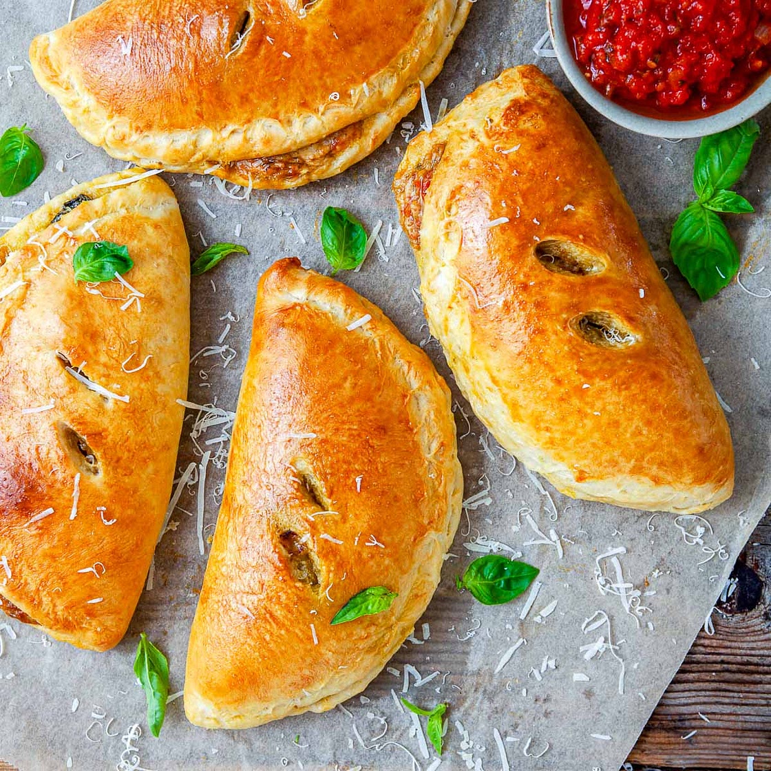 Chicken Calzone With Pesto