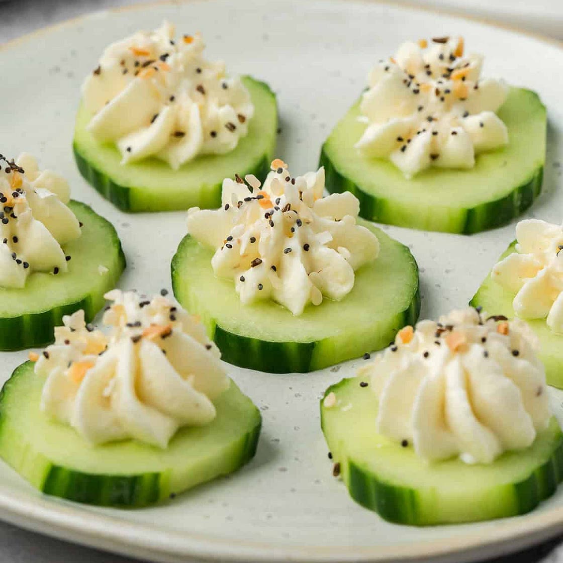 Everything Bagel Cucumber Bites