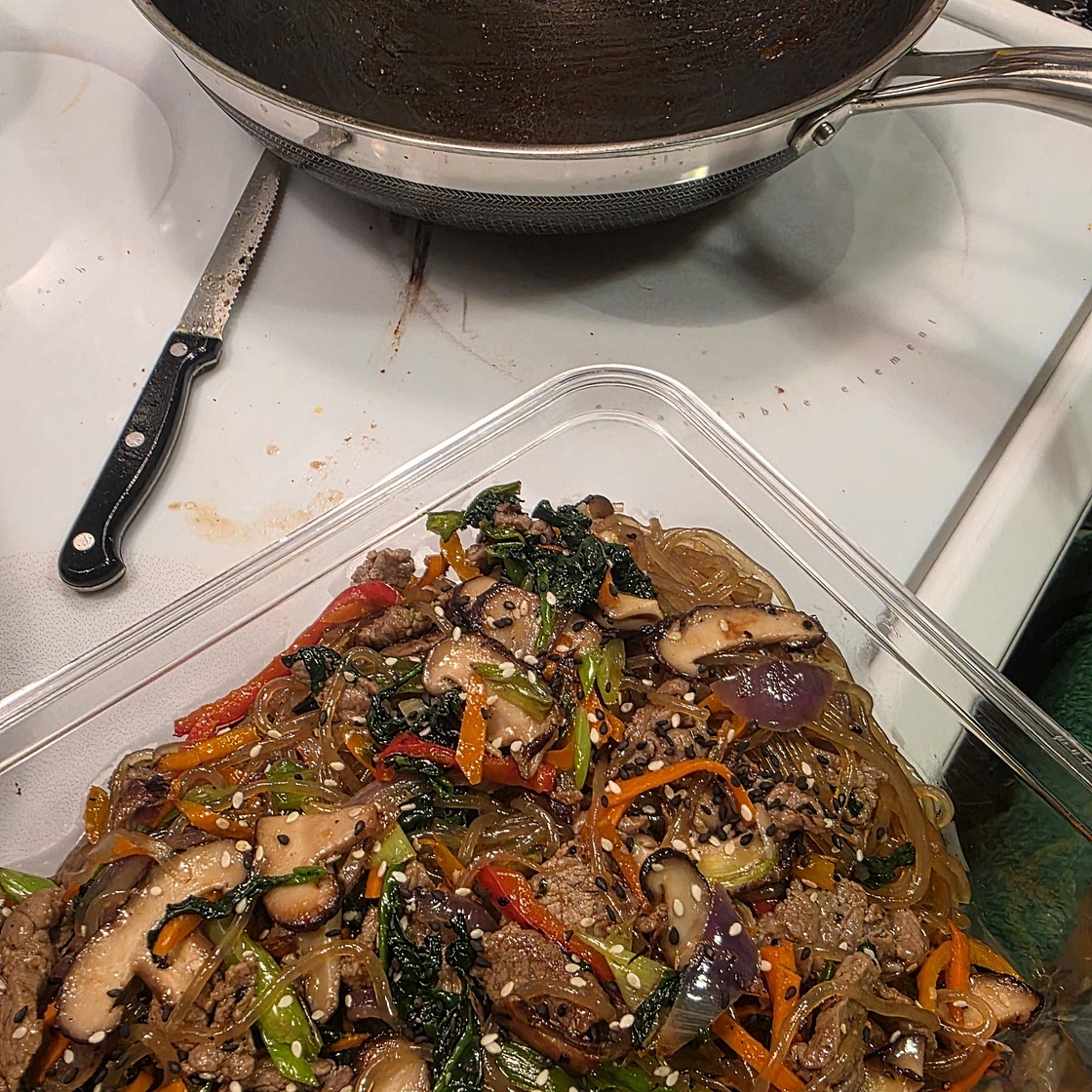 Japchae - Korean Noodles