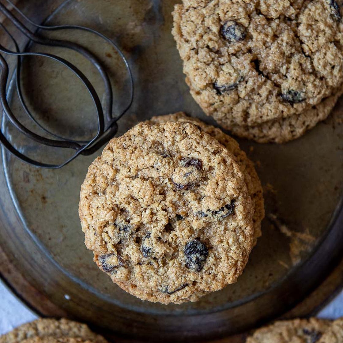 Uber Soft, Chewy Almond Flour Oatmeal Cookies