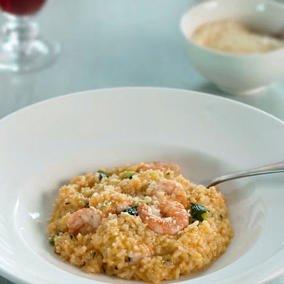 Risotto de gambas y calabacín TMX