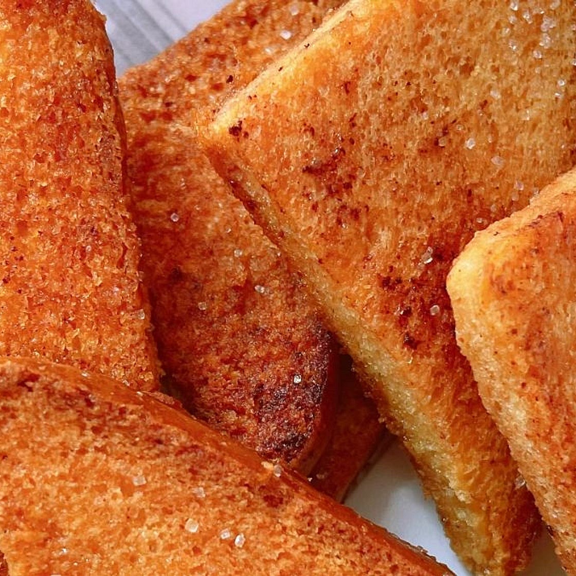 Crispy Baked Honey Butter French Toast