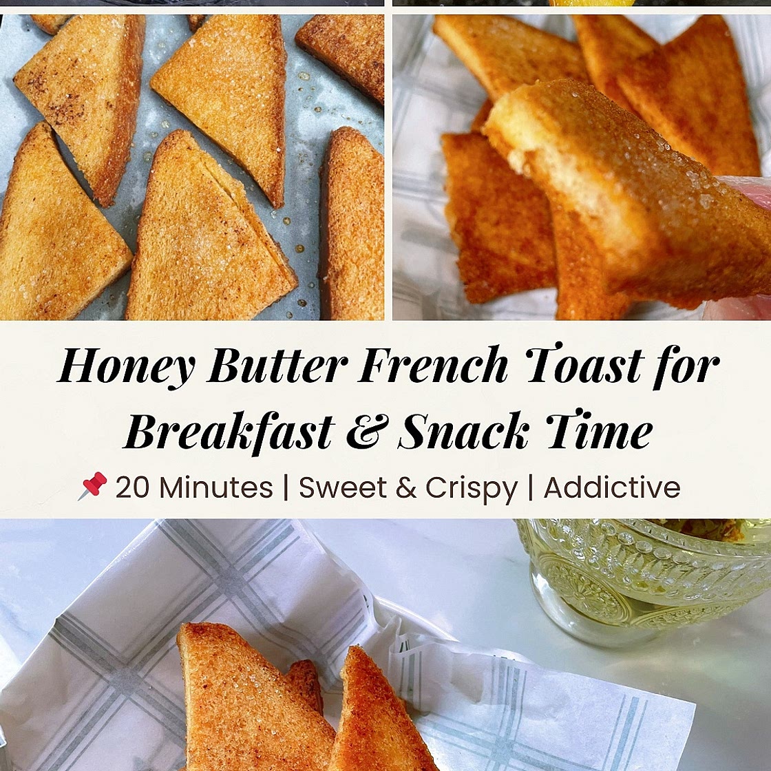 Crispy Baked Honey Butter French Toast